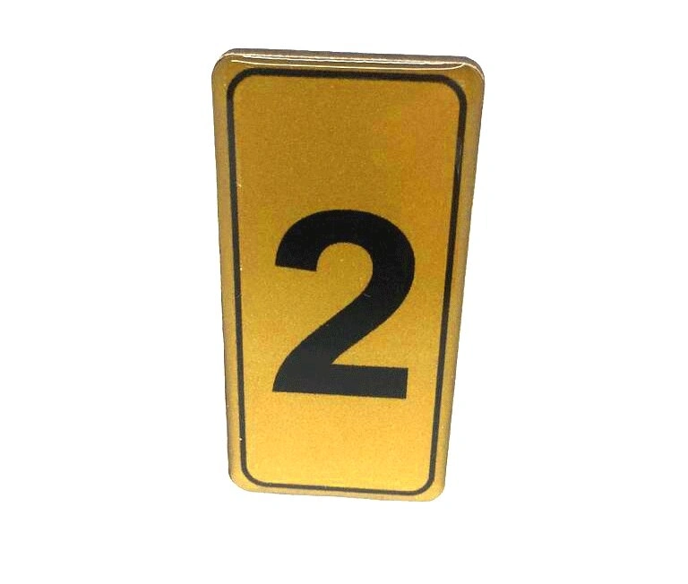 KAPI NUMARASI NO-2 SİLİKONLU YAPIŞKANLI*10X20
