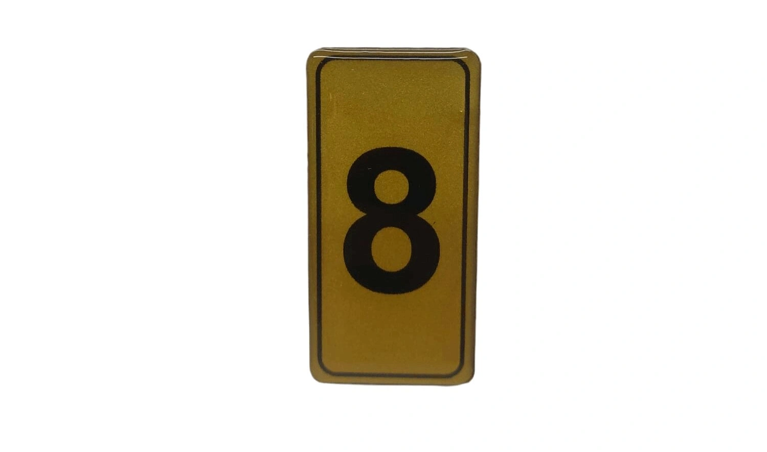 KAPI NUMARASI NO-8 SİLİKONLU YAPIŞKANLI*10X20