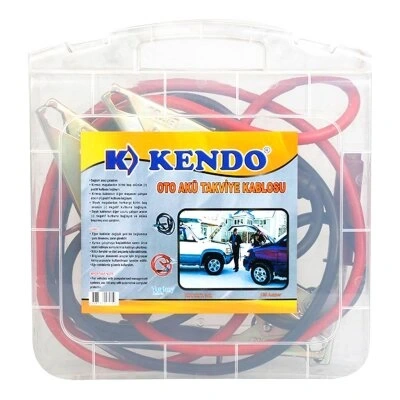 KENDO KTK-302 ( 150 AMPER ) OTO & ARAÇ AKÜ TAKVİYE KABLOSU SETİ ( 1.83MT ) ( ŞEFFAF PLASTİK ÇANTALI )*12