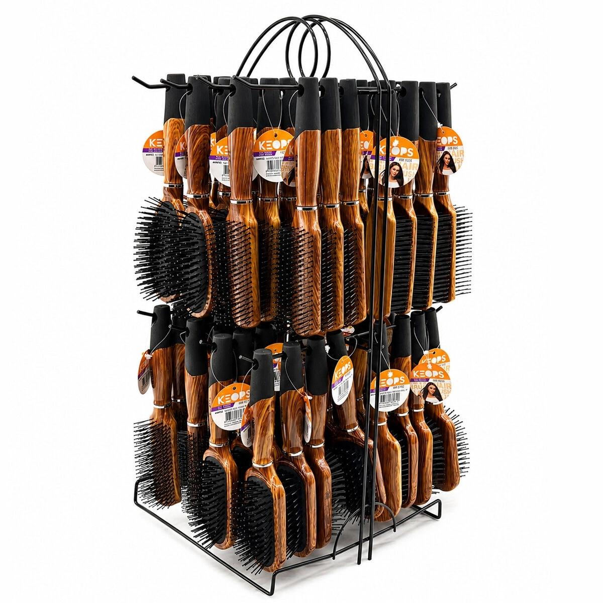 KEOPS FRÇ-47 (449922) (BAMBU SAP=SİLİKON KAPLI UÇ & BAMBU GÖVDE ) (MİX=FÖN & SAÇ FIRÇASI & TARAK) (METAL STANDLI)*64X2