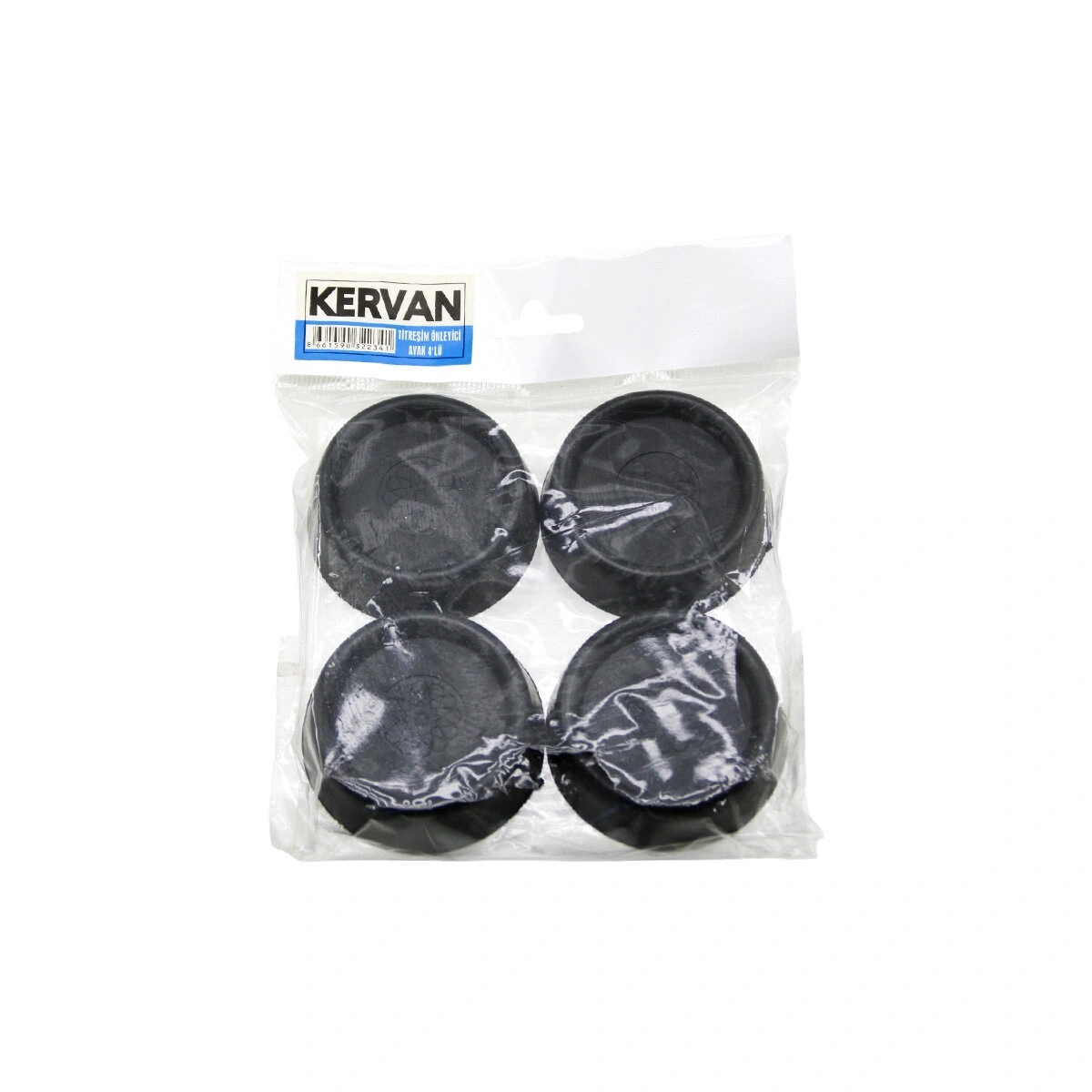 KERVAN ( SİYAH ) ( 4PCS ) ÇAMAŞIR MAKİNE TİTREŞİM ÖNLEYİCİ AYAK*140