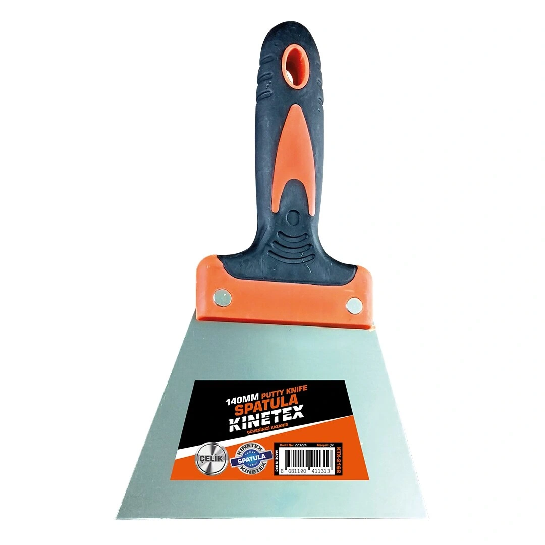 KINETEX KTX-2162 ( 140MM ) KAUÇUK SAPLI & ÇELİK BOYACI SPATULASI*12X10