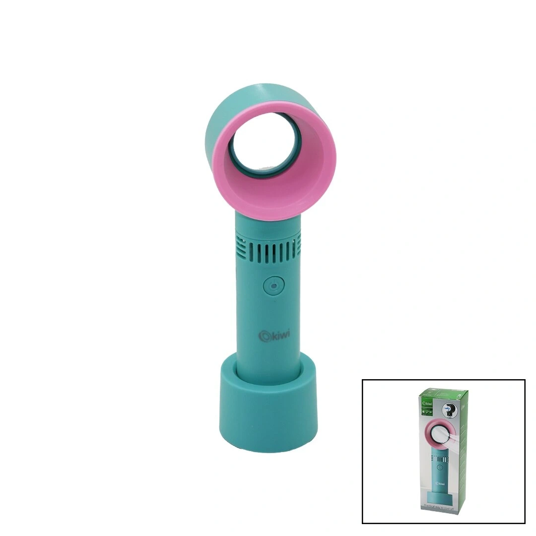 KİWİ KFAN-7610 ( TAŞINABİLİR ) EL FANI ( GİZLİ PERVANELİ ) ( USB ŞARJLI ) ( MASA ÜSTÜ KULLANIM APARATLI ) ( 3 KADEME HIZ )*30