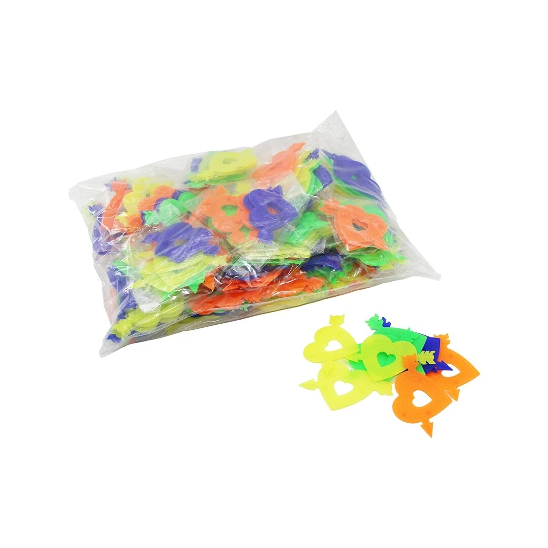 KRT-1122 ( 9PCS ) ( OKLU KALP ) BİSİKLET TEKER SÜSÜ ( RENKLİ PLASTİK )*50X1