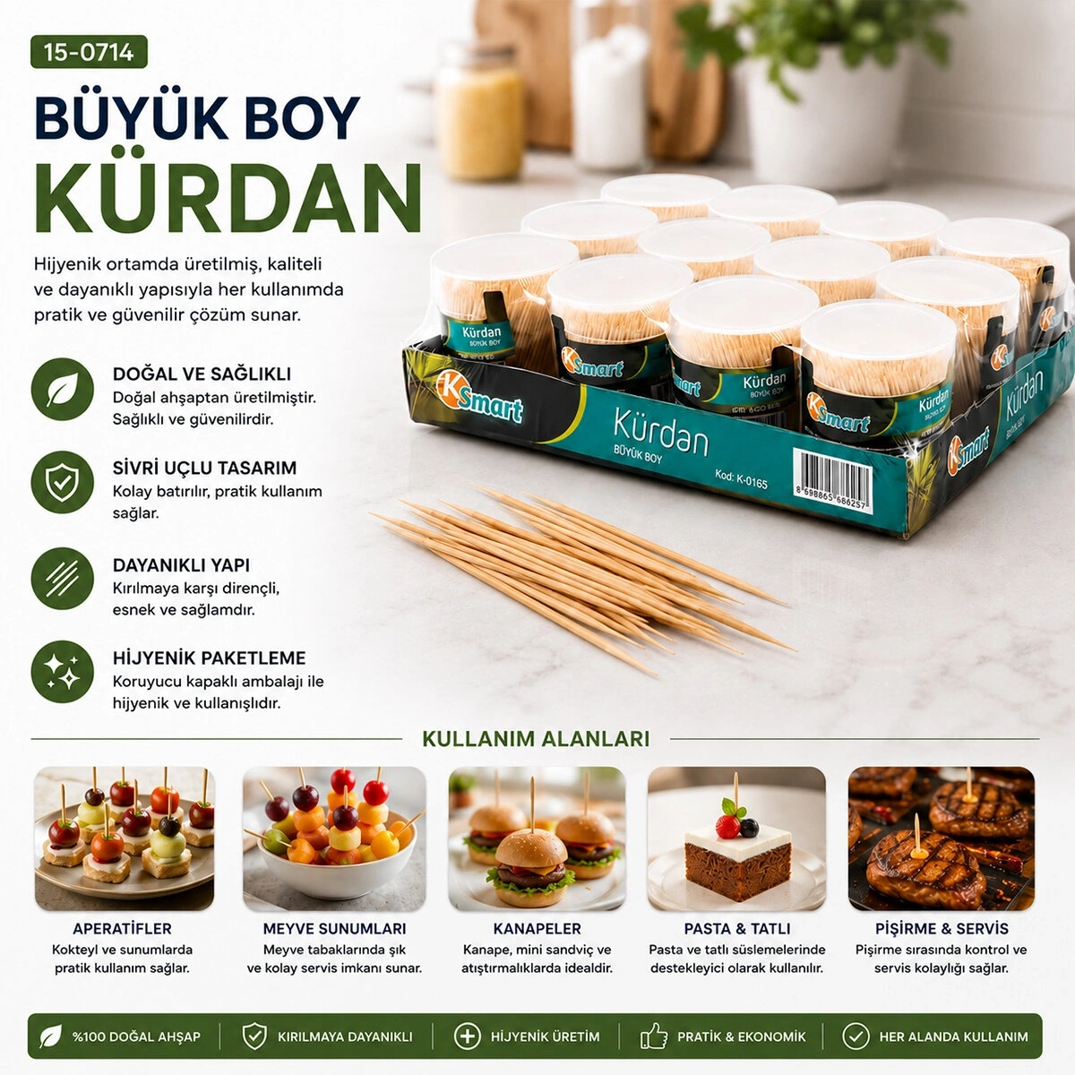KSMART K-0165 ( BÜYÜK BOY ) KÜRDAN*12X20