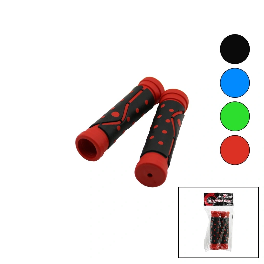 KSMART K-4353 ( 2PCS SET ) ( SİLİKON ) BİSİKLET ELCİK ( RENKLİ & KABARTMA NOKTA DESENLİ )*10X20
