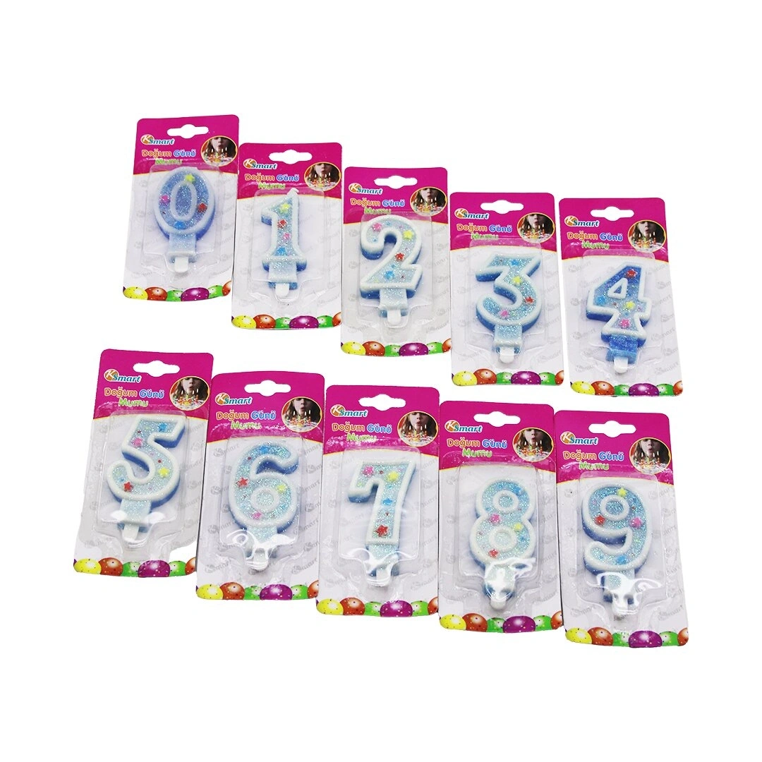 KSMART K-9809 ( RAKAMLI & SİMLİ ) DOĞUM GÜNÜ MUMU*36X20