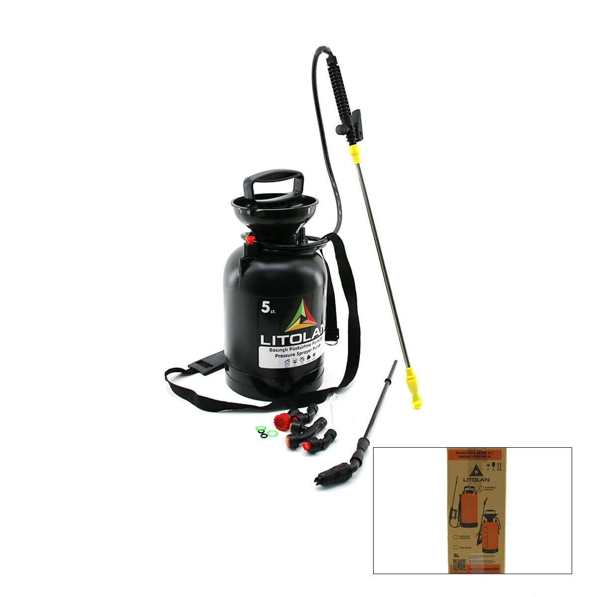 LITOLAN ( 5LT ) ( MANUEL ) ( 2IN1 ) BAHÇE PÜSKÜRTME & KÖPÜK İLAÇ POMPA*6
