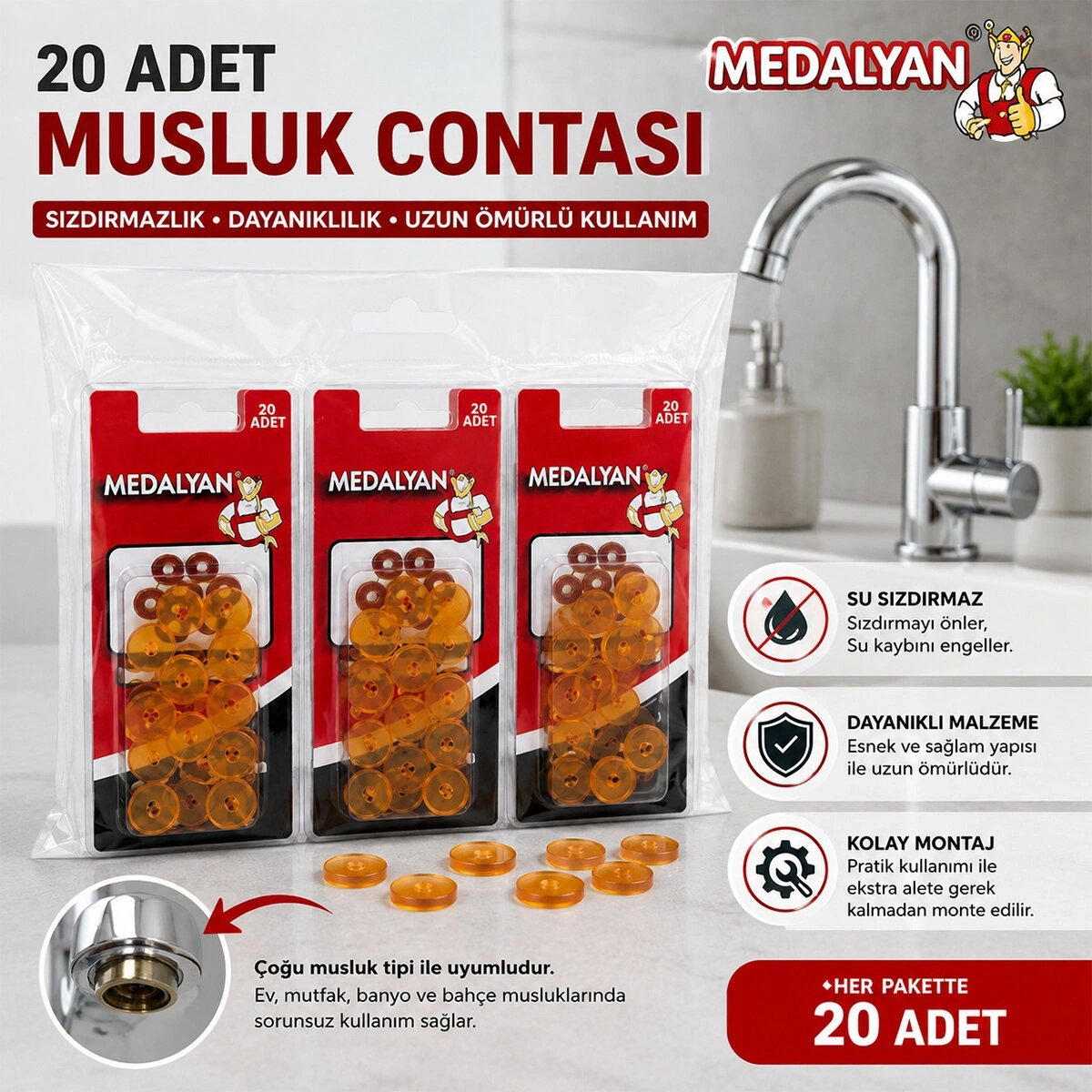 MEDALYAN DL-53 ( 20PCS ) MUSLUK CONTASI*12X10