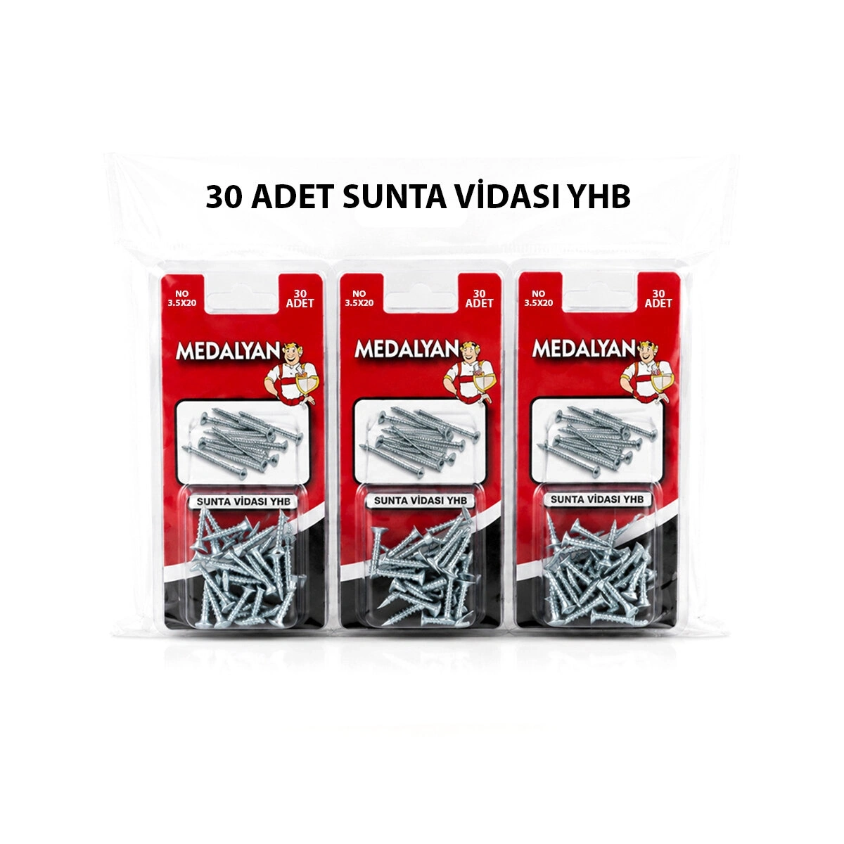 MEDALYAN DL-97 ( 3.5X20 ) ( 30PCS ) SUNTA VİDASI*12X10