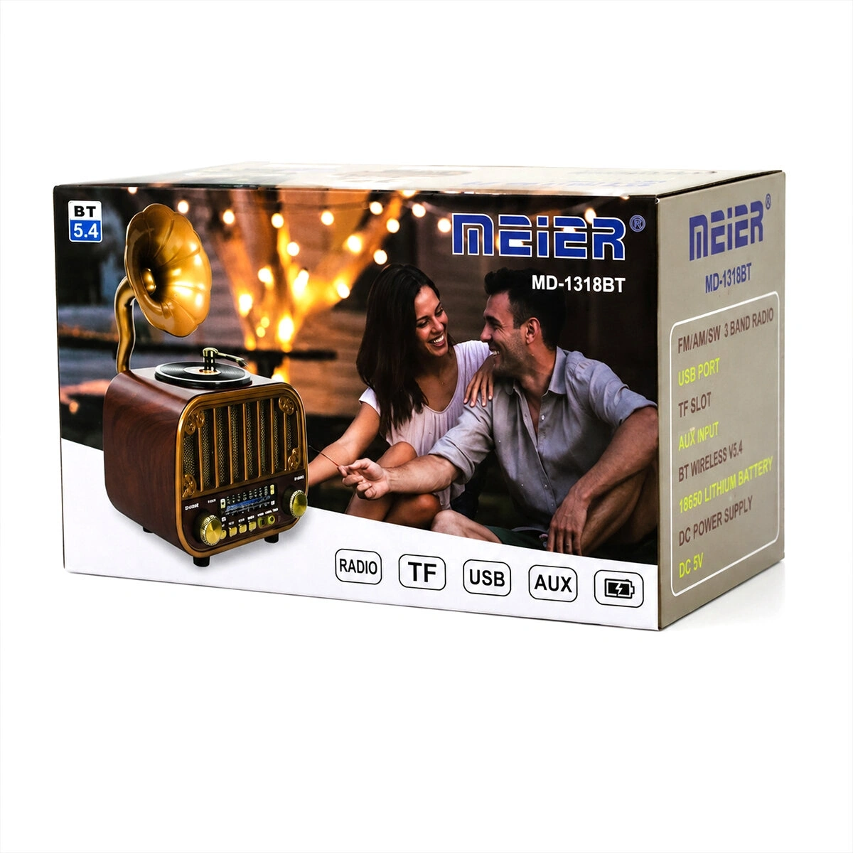MEİER PLATOON PL-4709 ( USB ŞARJLI & NOSTALJİ ) ( BLUETOOTH ) ( İBRELİ ) FM RADYO ( MP3 USB & TF PLAYER & AUX ) SPEAKER*30