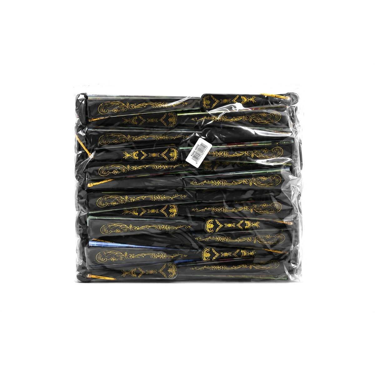 MUJGAN MJGN-978 ( ÇİÇEK RESİMLİ ) ( TÜLLÜ KENAR ) YELPAZE  ( PLASTİK BEZLİ & SAPLI )*12X50
