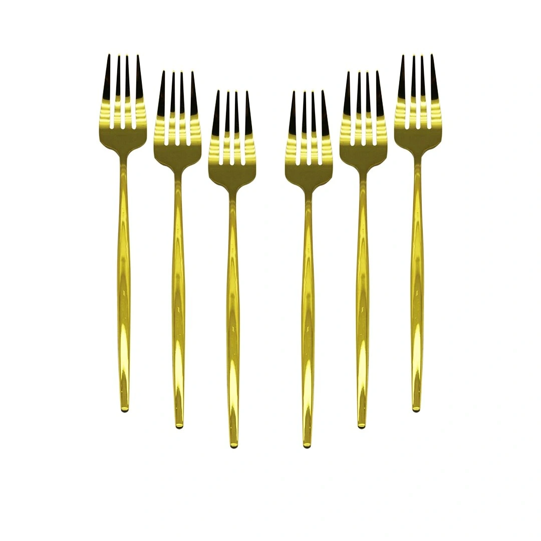 NEWLİFE CLKN-2232 ( 6PCS ) ( GOLD ) YEMEK ÇATAL SETİ*100