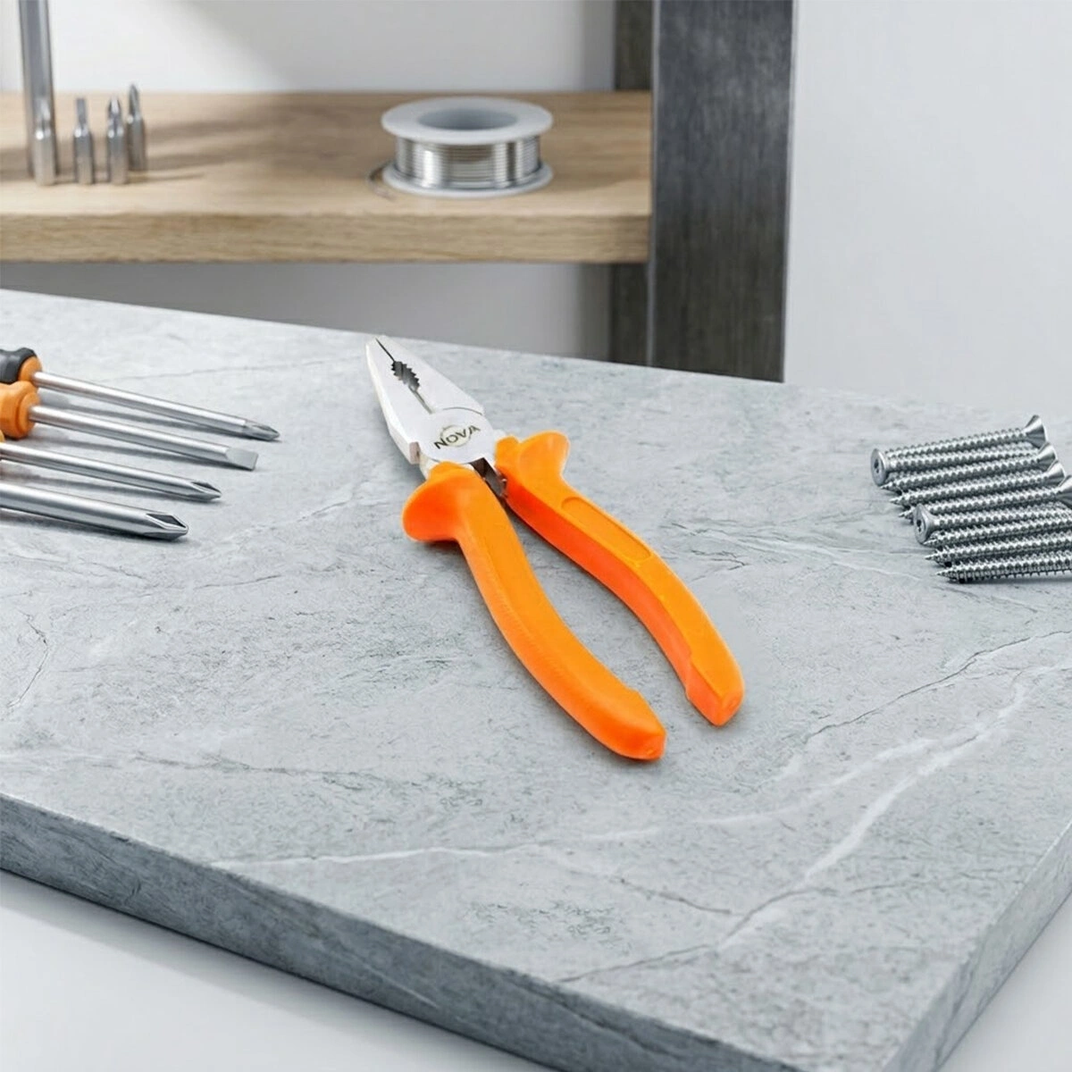 NOVA PENSE ( 7 ) ( PENSE ) ( TURUNCU ) SAPLI ( Cr-V ) ( 180MM )*6X20