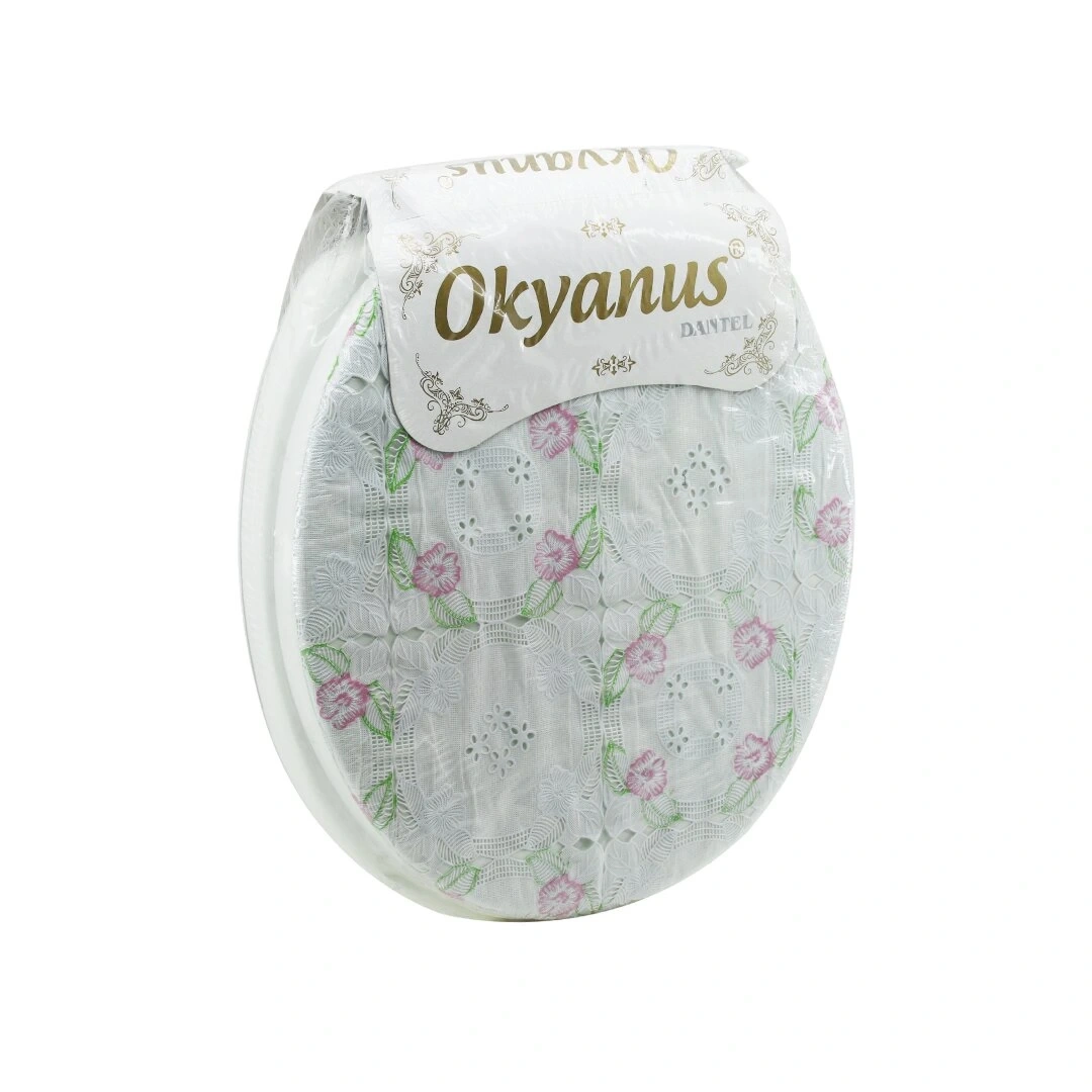 OKYANUS DANTEL YUMUŞAK KLOZET KAPAK BÜYÜK PUF*19