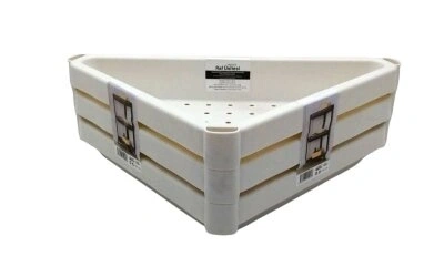 OM-2013-0695-ÇELİKAYNA ACERO-20397 ( BEYAZ ) ( ÜÇGEN ( ÇUKUR ) PRATİK RAF ÜNİTESİ PLASTİK*8