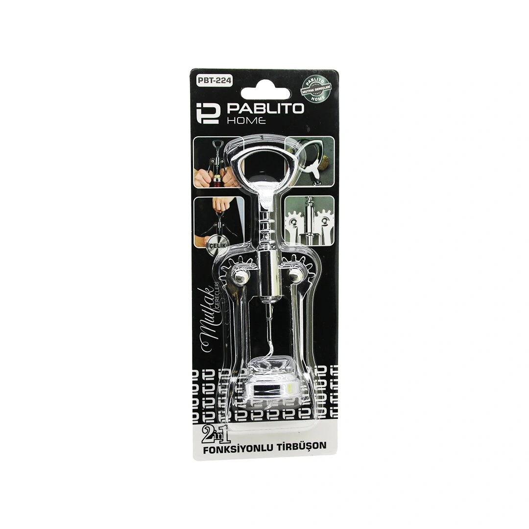 PABLITO HOME PBT-224 ( 2İN1 ) METAL ÇELİK ( TİRBUŞON & KAPAK ) AÇACAK*120