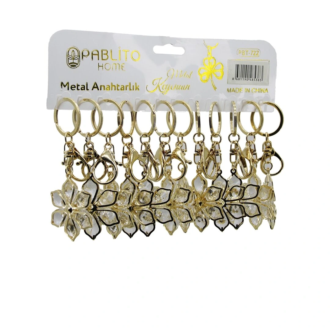 PABLİTO HOME PBT-722 METAL ANAHTARLIK ( MİX DESEN )*12X50