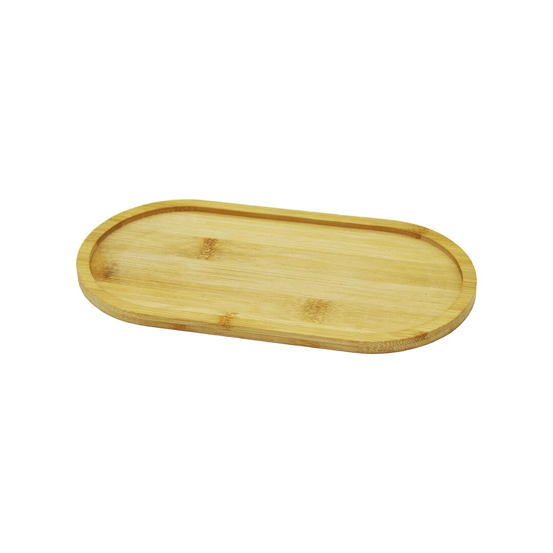 PABLITO PBT-278 ( OVAL ) AHŞAP BAMBU YAĞDANLIK ALTLIK ( MİNİ TEPSİ ) ( 20X10X0.8CM )*240