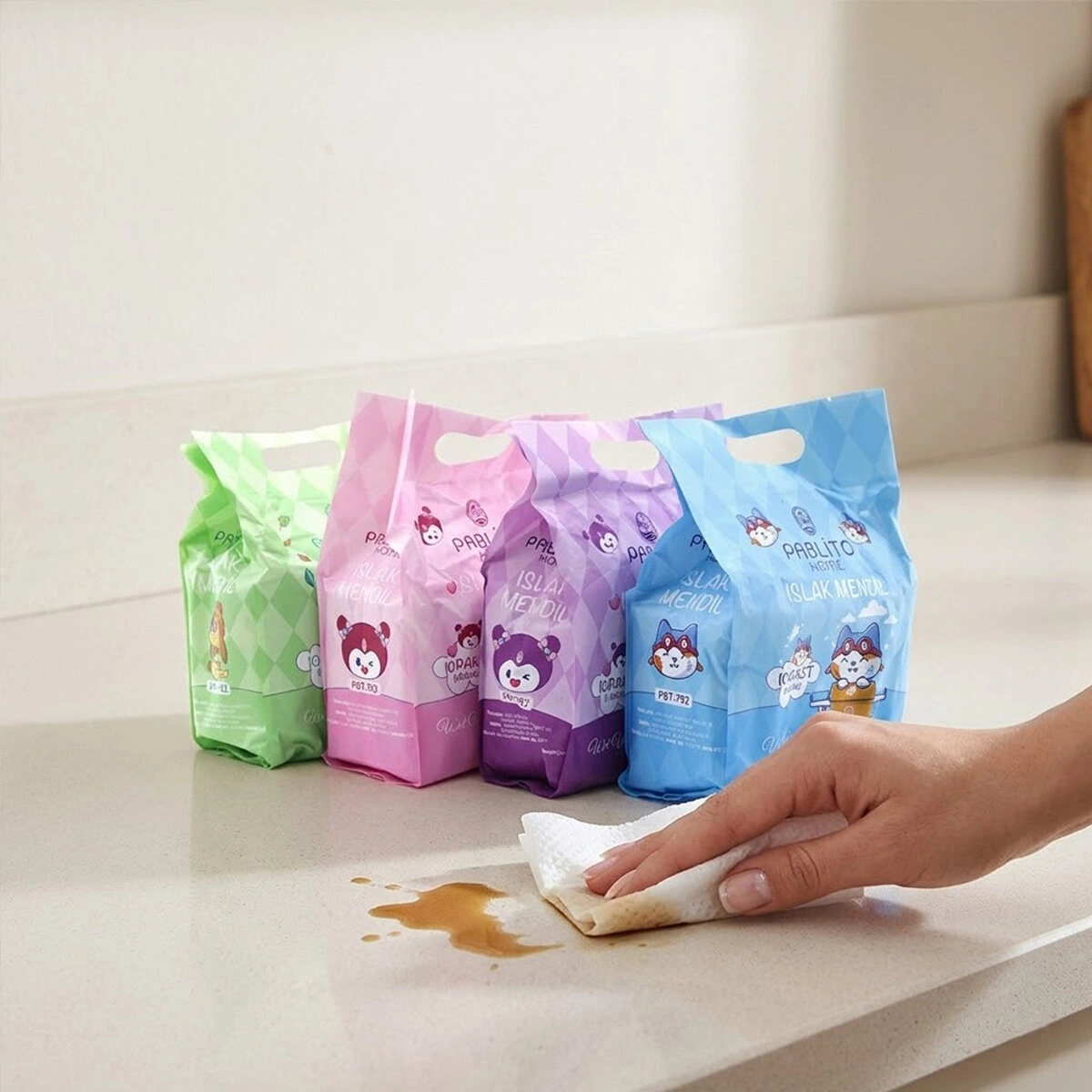 PABLITO PBT-792 ( 10 PCS ) MİNİ & CEP ISLAK MENDİL*24=K