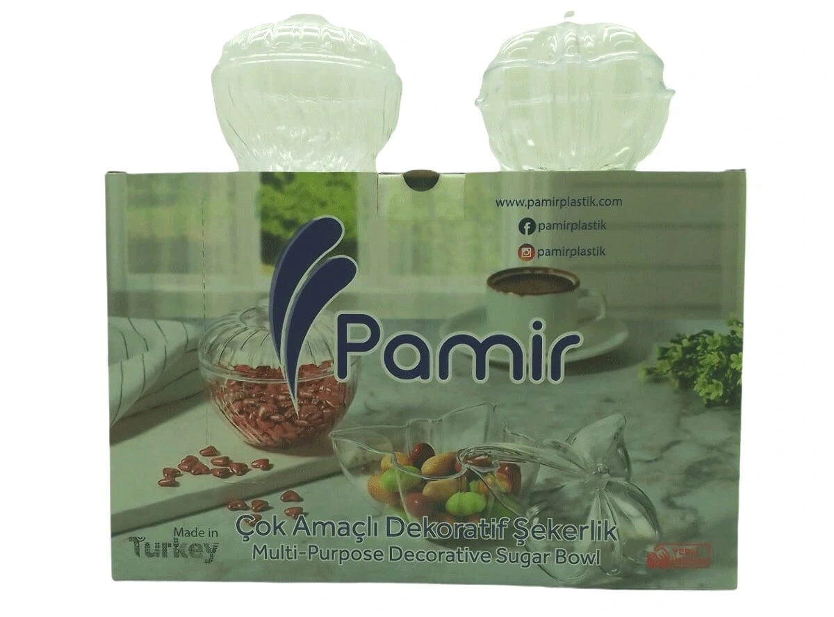 PAMİR PMR-203-204 PERA & KELEBEK MİX MİKA ŞEFFAF ŞEKERLİK*24X4
