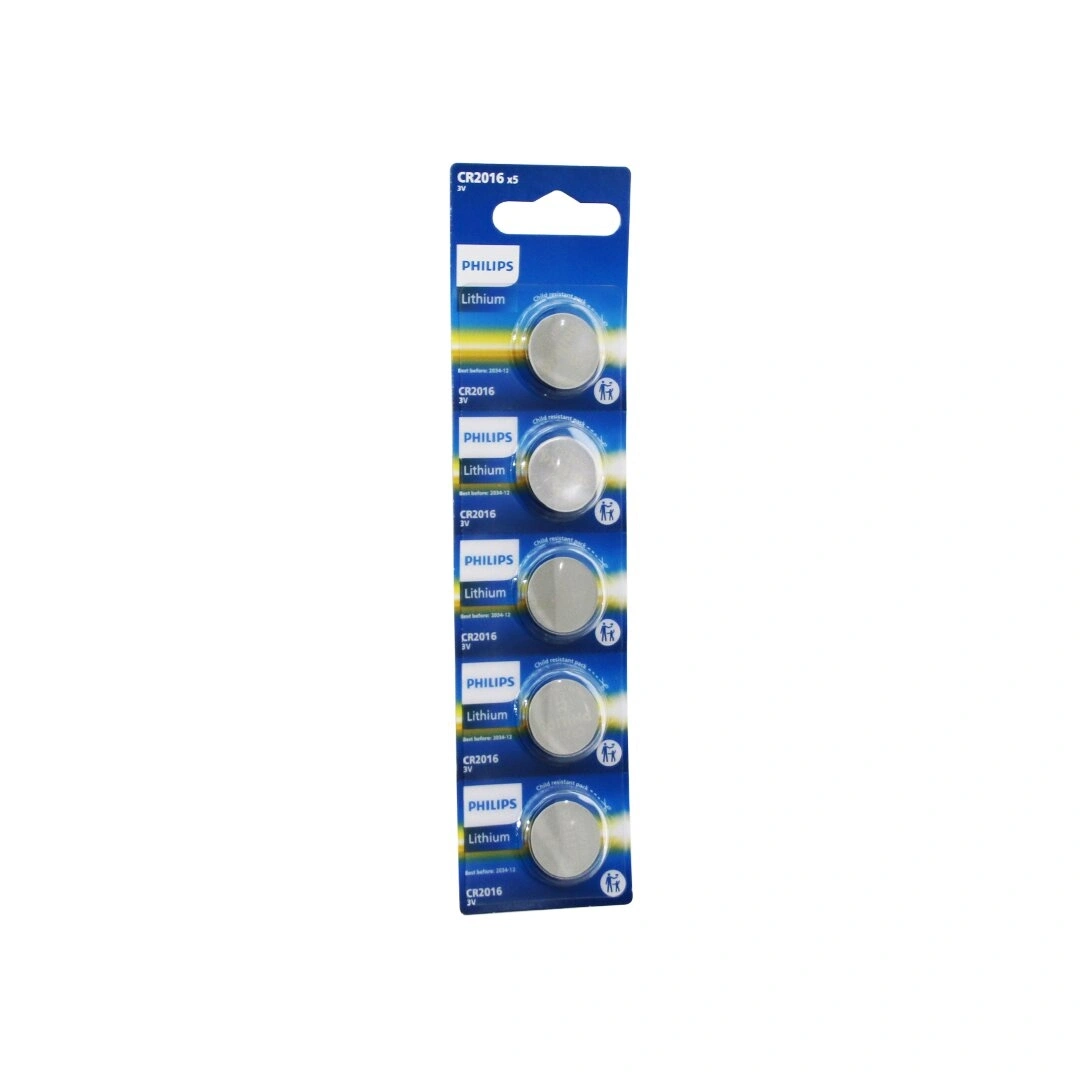 PHILIPS LİTHİUM CR-2016 ( PARA PİL ) ( 3V ) ( 5Lİ KART )*200