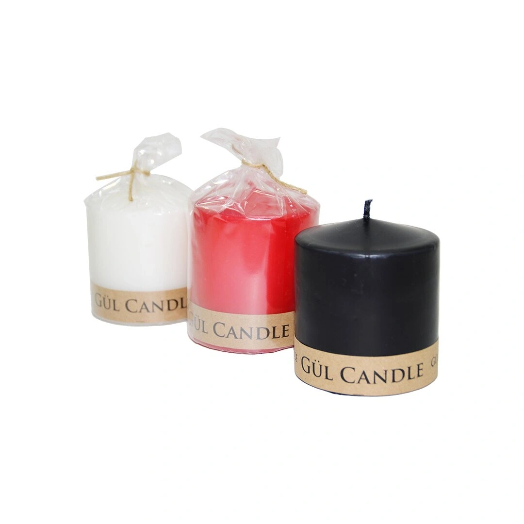 PSF-YENİİ GÜL CANDLE ( 7X7 & KÜÇÜK ) ( RENKLİ ) SİLİNDİR MUM*20=K