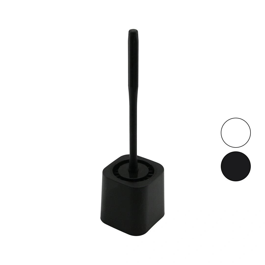QLUX BSF-00978 ( SİLİKON ) WC & KLOZET FIRÇA SETİ ( PLASTİK SAP & HAZNE )*12=K