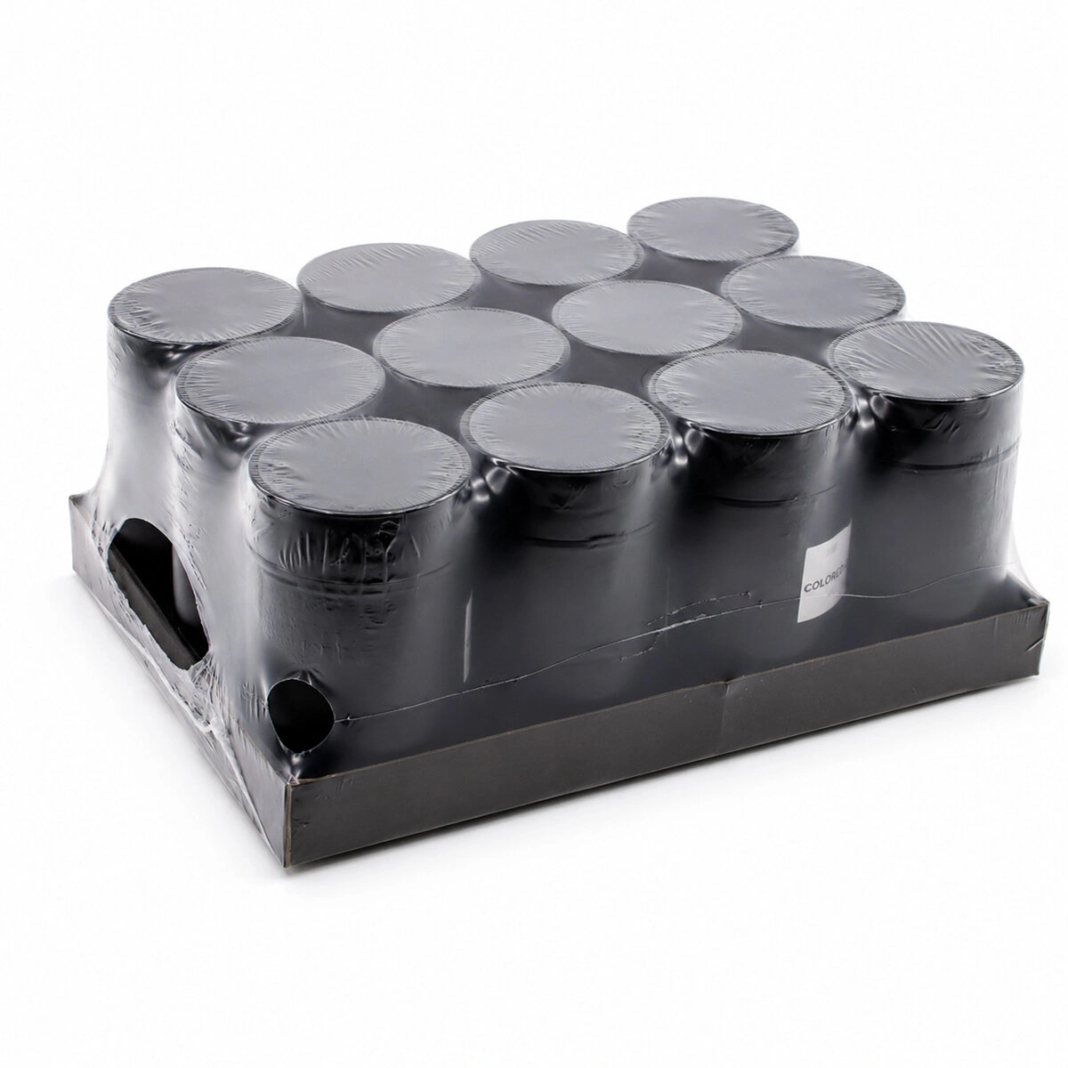 QLUX C-00570 ( 660CC ) ( SİYAH CAM ) ( SİYAH PLASTİK KAPAK ) KÜLLÜK ( NO-08 CIGARETTE & KÜL TABLASI )*12=K
