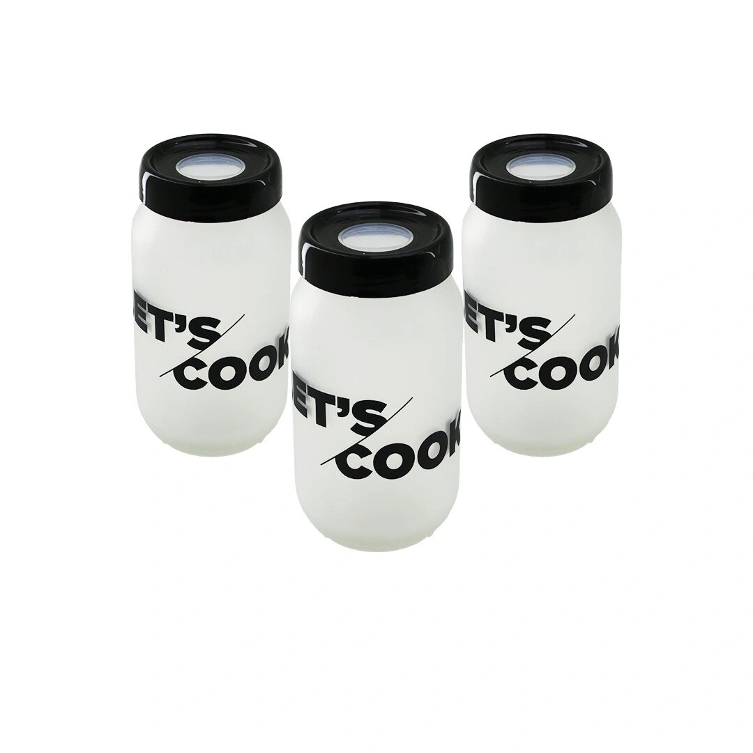 QLUX L-00142 ( 3PCS ) ( 100CC ) FLU SAKLAMA KABI & CAM KAVANOZ SET*1=K