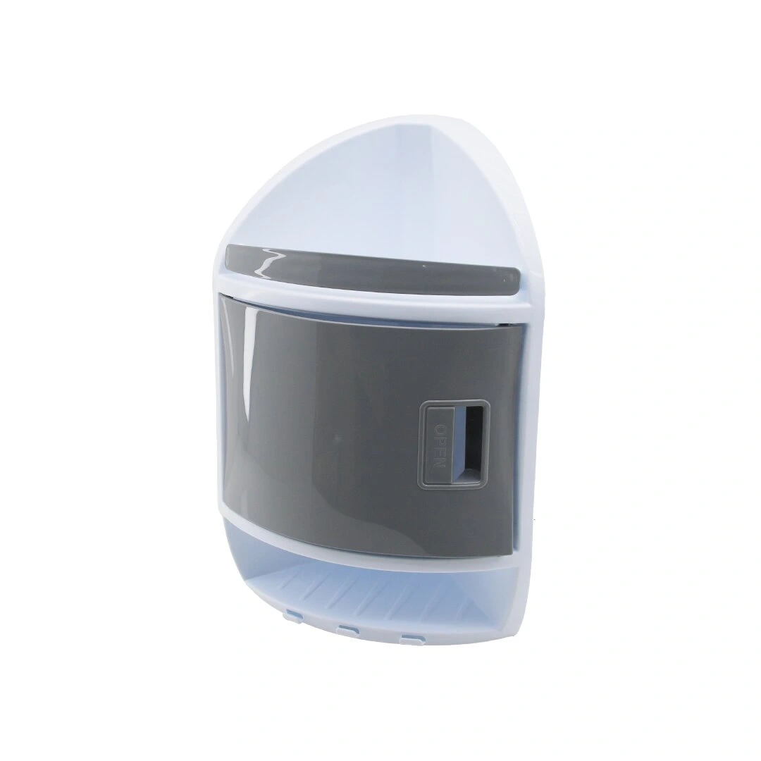 QLUX L-00708 ( PLUS ) ( ORTA KAT KAPAKLI ) ( 3 KATLI ) ( 3GEN ) ( 43X36X18X18CM ) BANYO KÖŞESİ ( PLASTİK ) ( VİDALI MONTAJ )*6=K