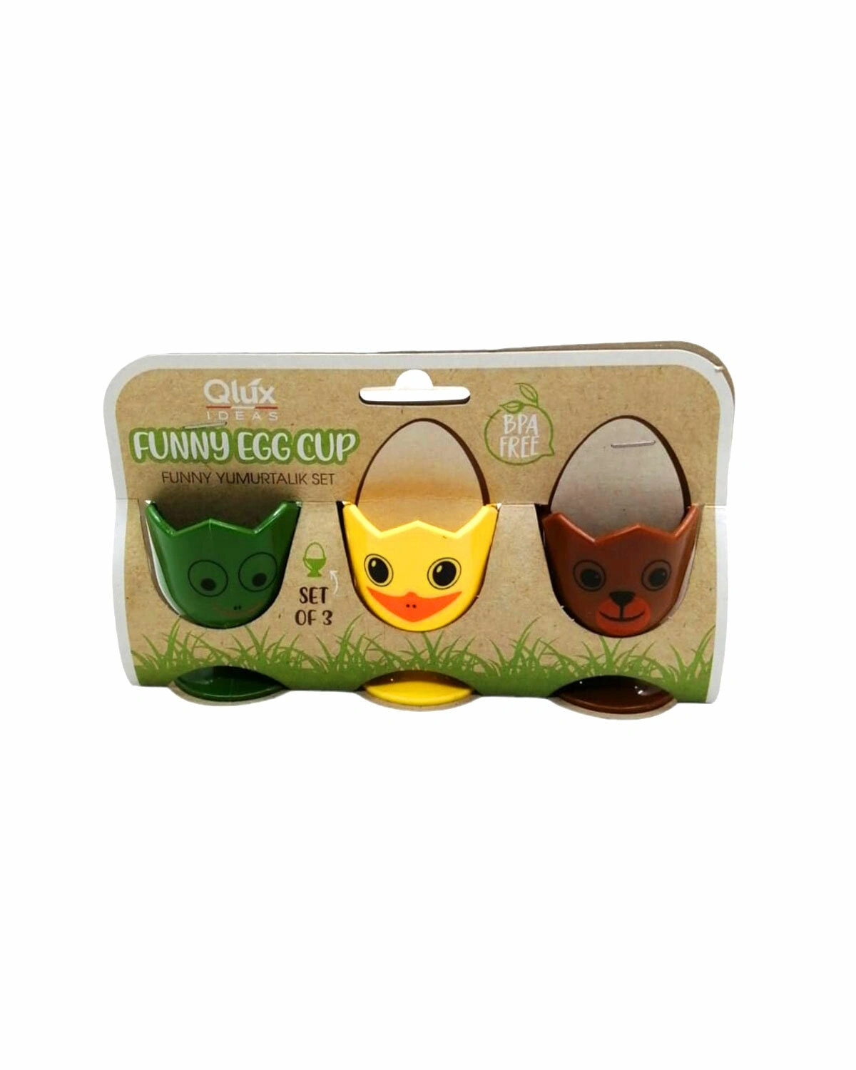 QLUX L-00842 FUNNY YUMURTALIK 3PCS SET*36