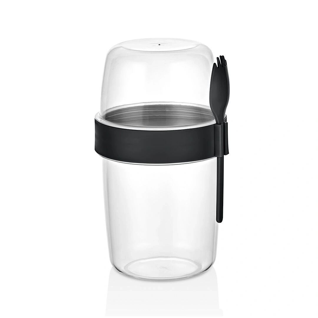 QLUX L-00977 BOMONTİ YOĞURT KABI ( 2 BÖLMELİ = 300+600ML )*24=K