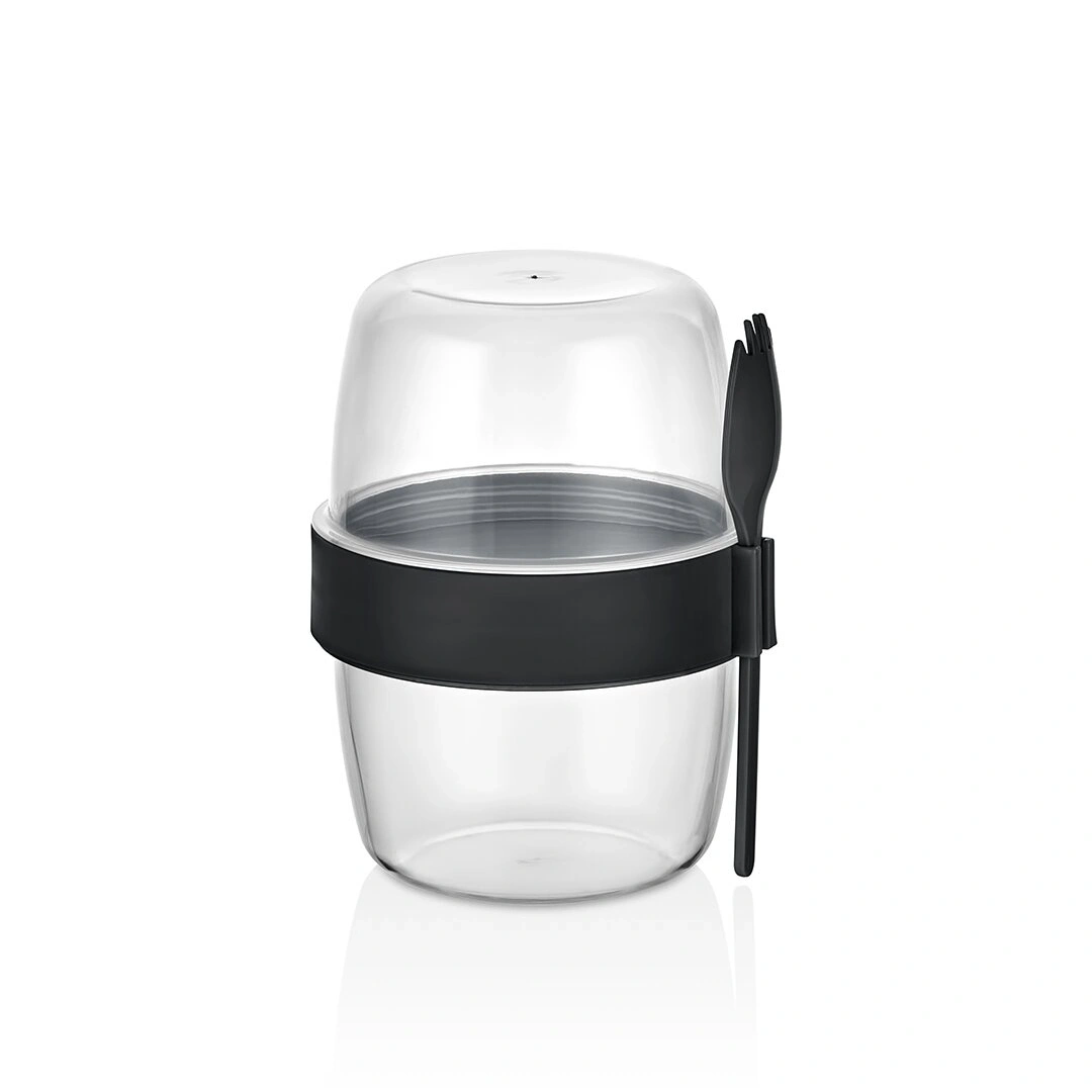 QLUX L-00978 BOMONTİ YOĞURT KABI ( 2 BÖLMELİ = 300+300 ML)*24=K