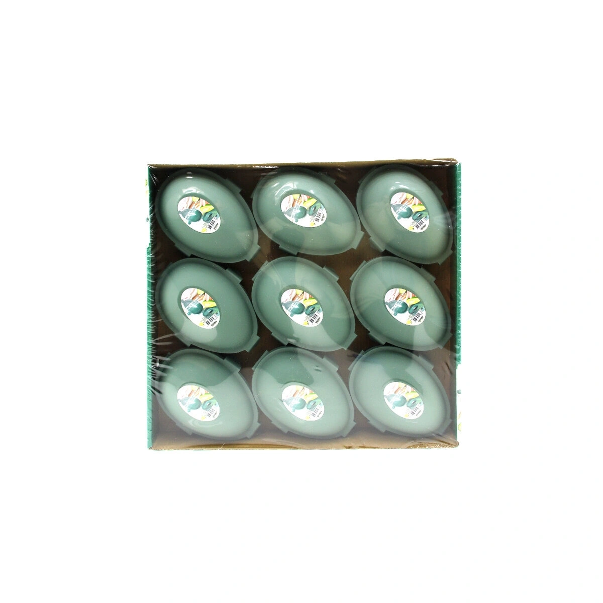 QLUX L-00983 ( AVOKADO ) SAKLAMA KABI ( 3 NOKTADAN KİLİTLİ & RENKLİ PLASTİK KAP )*27=K