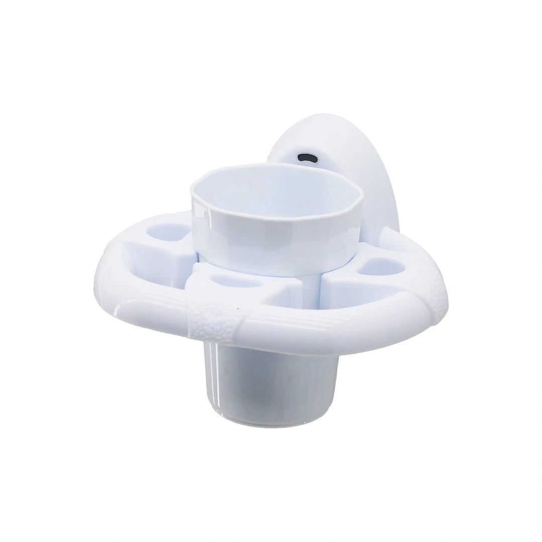 QLUX L-00617 DECO DİŞ FIRÇALIK  ( BEYAZ PLASTİK ) ( YAPIŞKANLI & DUVARA MONTE )*24