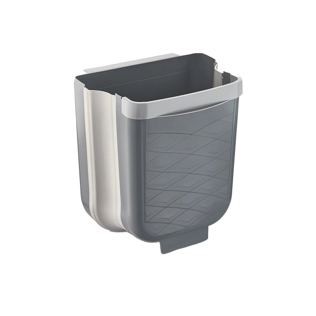QLUX L-00869-2 ( GRİ ) KATLANABİLİR MUTFAK ÇÖP KOVASI ( 6LT )*8