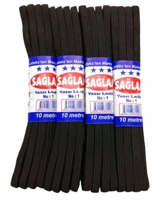 SAĞLAM HUZUR ( SİYAH ) ( YASSI ) NO-1 10MT DON LASTİK*20X25