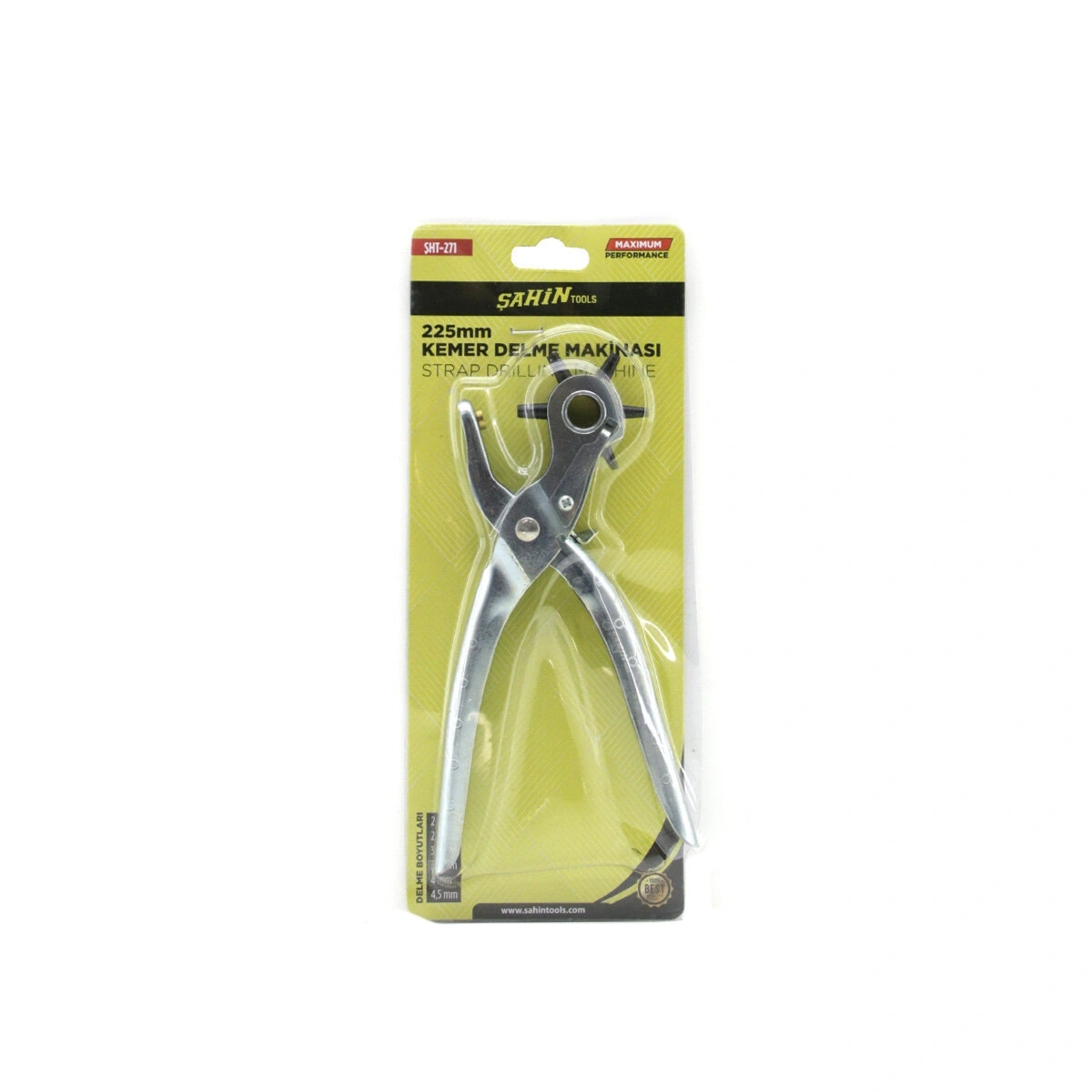 ŞAHİN TOOLS ŞHT-271 ( 6 DİŞ ) ( METAL ) KEMER DELME MAKİNESİ PENSE*60