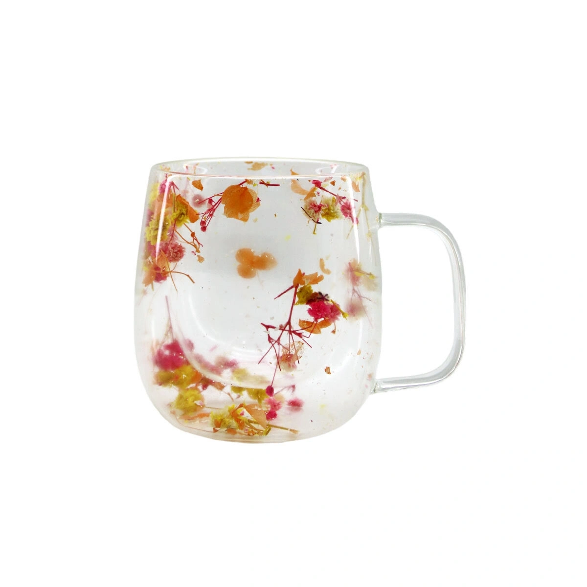 SDR-B3 ( 250ML & KULPLU ) ( ÇİFT CİDARLI & ÇİÇEKLİ ) CAM BARDAK*100=K                     qwe07