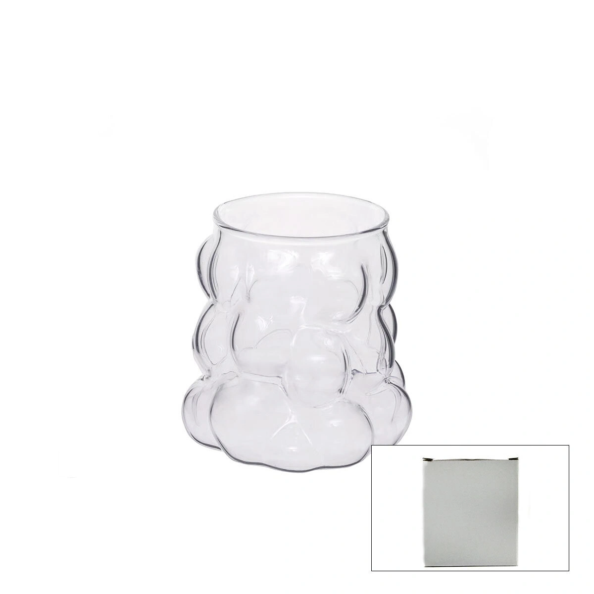 SDR-B6 ( 250ML & KULPSUZ ) ( ÇİFT CİDARLI & ÜZÜM KUPLU ) CAM BARDAK*100=K