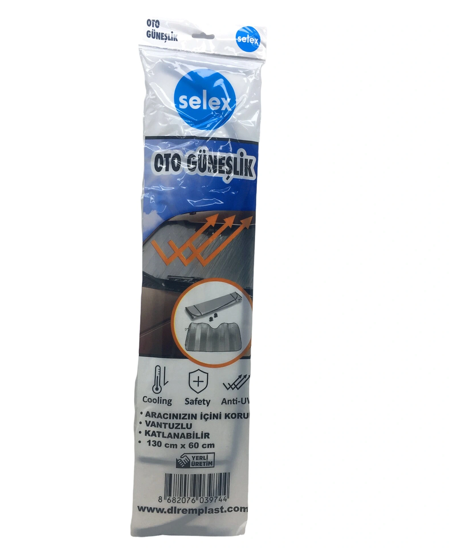 SELEX-744 ( EKO ) OTO ARAÇ GÜNEŞLİK VANTUZLU ( 130X60CM ) ( BRKT-039744 )*50