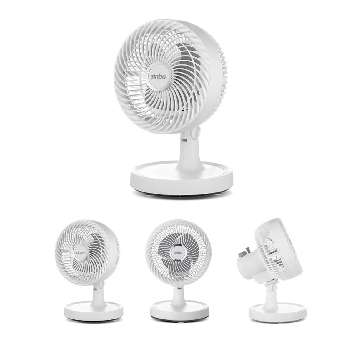 SİNBO SF-7703 ( BEYAZ ) ( 12 ) ( EV & OFİS) ( KOMPAKT & SESSİZ & İKİ KADEME ) MASAÜSTÜ VANTİLATÖR*12