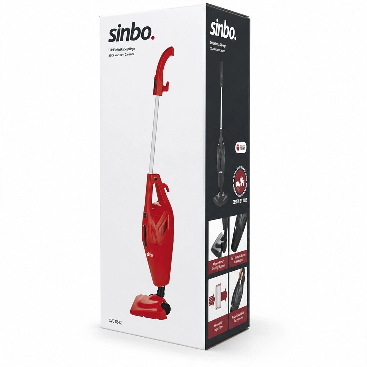 SİNBO SVC-8602 ( DİKEY ) ELEKTRİKLİ SÜPÜRGE ( ERGOMİK SAP ) ( 1.5LT TOZ HAZNE & 5MT KABLO )*3