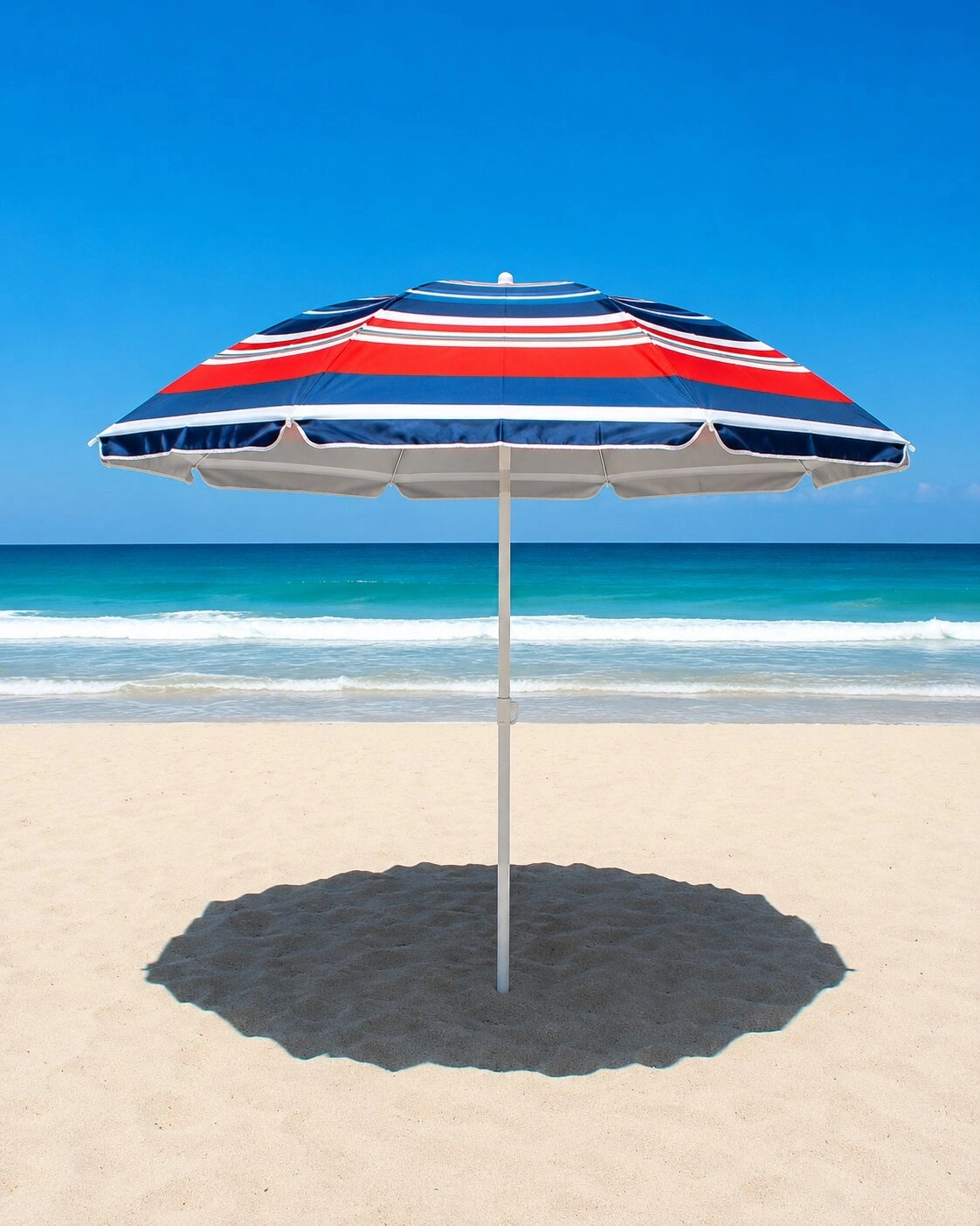SKYBELT SKY-121 ( 170CM SAPLI ) ( ÇAP: 155CM ) ( DÜZ - KARIŞIK RENK ) PLAJ ŞEMSİYESİ ( 8 TELLİ & FIBERGLASS ) ( POLYESTER KUMAŞ )*24=K
