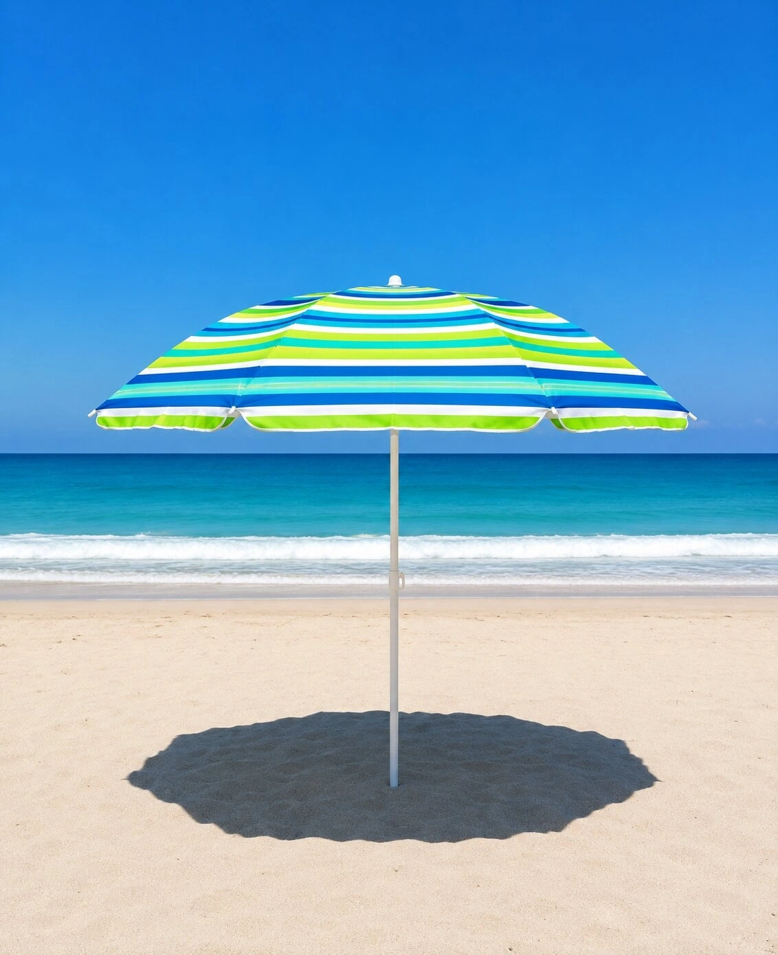 SKYBELT SKY-121 ( 170CM SAPLI ) ( ÇAP: 155CM ) ( DÜZ - KARIŞIK RENK ) PLAJ ŞEMSİYESİ ( 8 TELLİ & FIBERGLASS ) ( POLYESTER KUMAŞ )*24=K