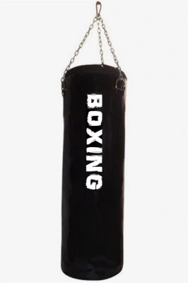 STRESSBOKS ( 70X25 = ORTA BOY ) BOKS TORBASI ( ZİNCİRLİ ASKI ) ( KUM=KUMAŞ & DERİ PARÇALARI )*1