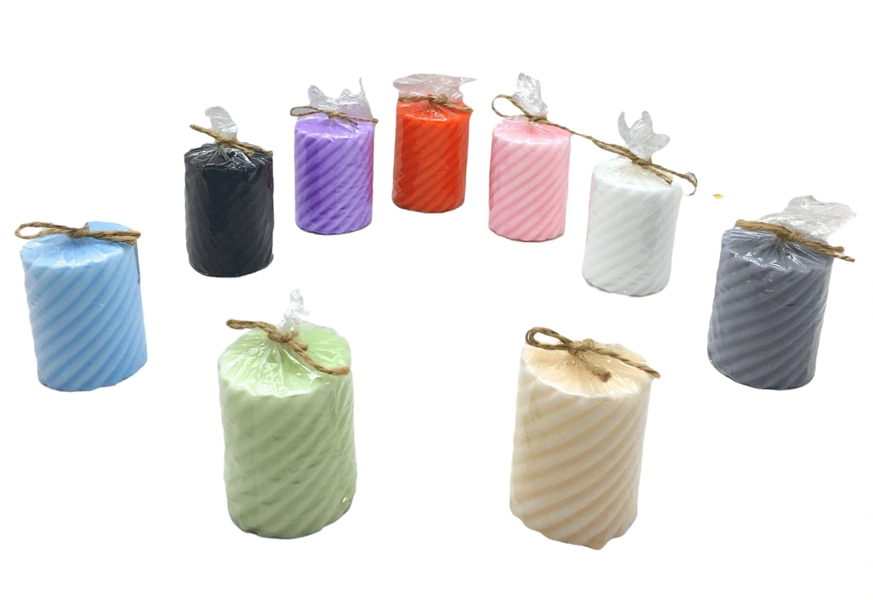 TAKOZ-008 ( BURGU DESENLİ ) ( SİLİNDİR KOKULU ) ( KÖPÜK ) MUM*28=K