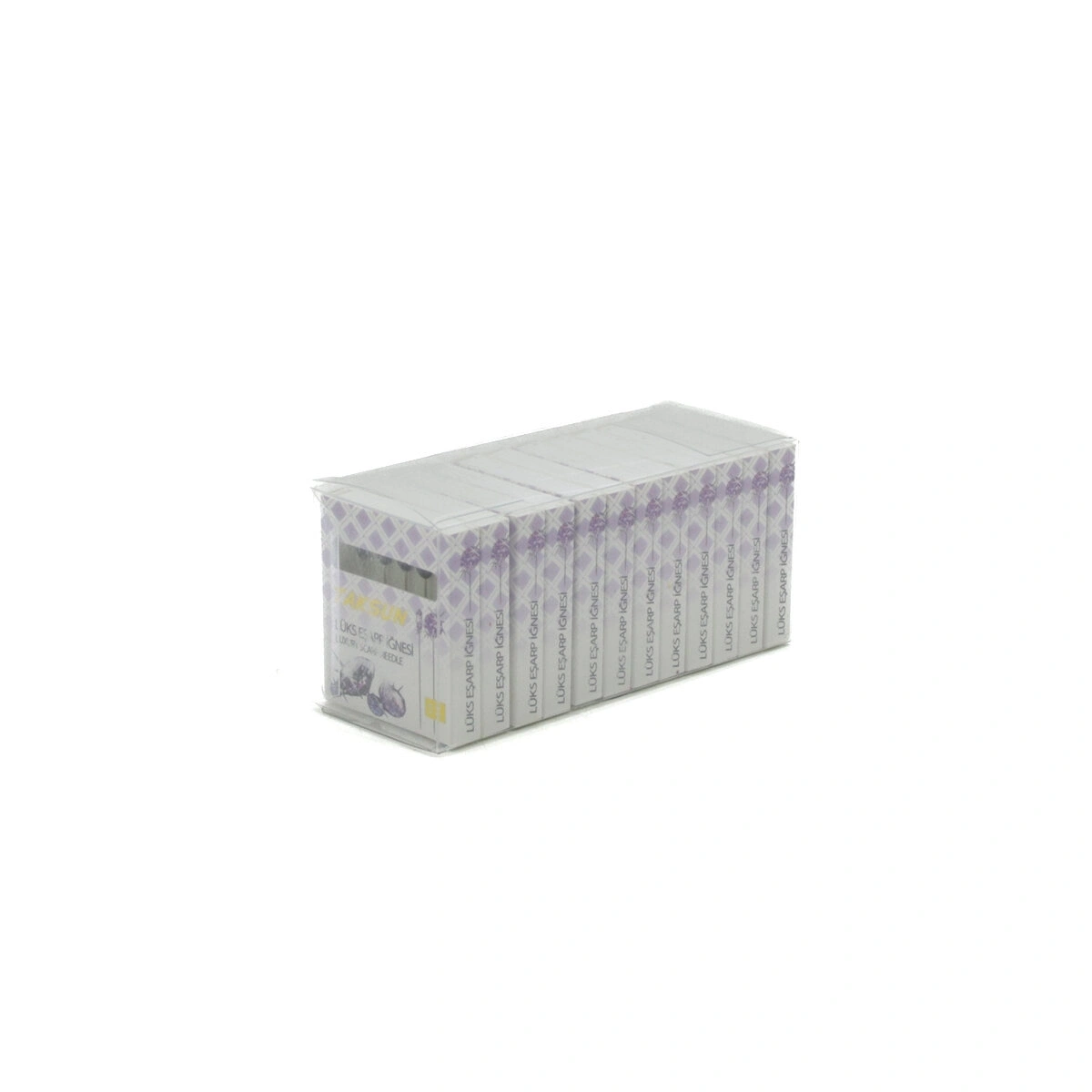 TAKSUN ( 5PCS ) ( BEYAZ ) ( LUX ) BAŞÖRTÜ & EŞARP İĞNESİ*12X100