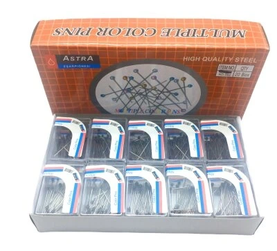 GLASS PINS K-0248 ( 50PCS )( SİYAH ) ( PLS.KUTULU ) ( MİNİ ) BAŞÖRTÜ İĞNESİ*20X50